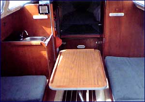 an IF interior with table in place