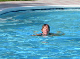 Amy in the pool